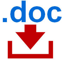 Ikona pobierania pliku DOC